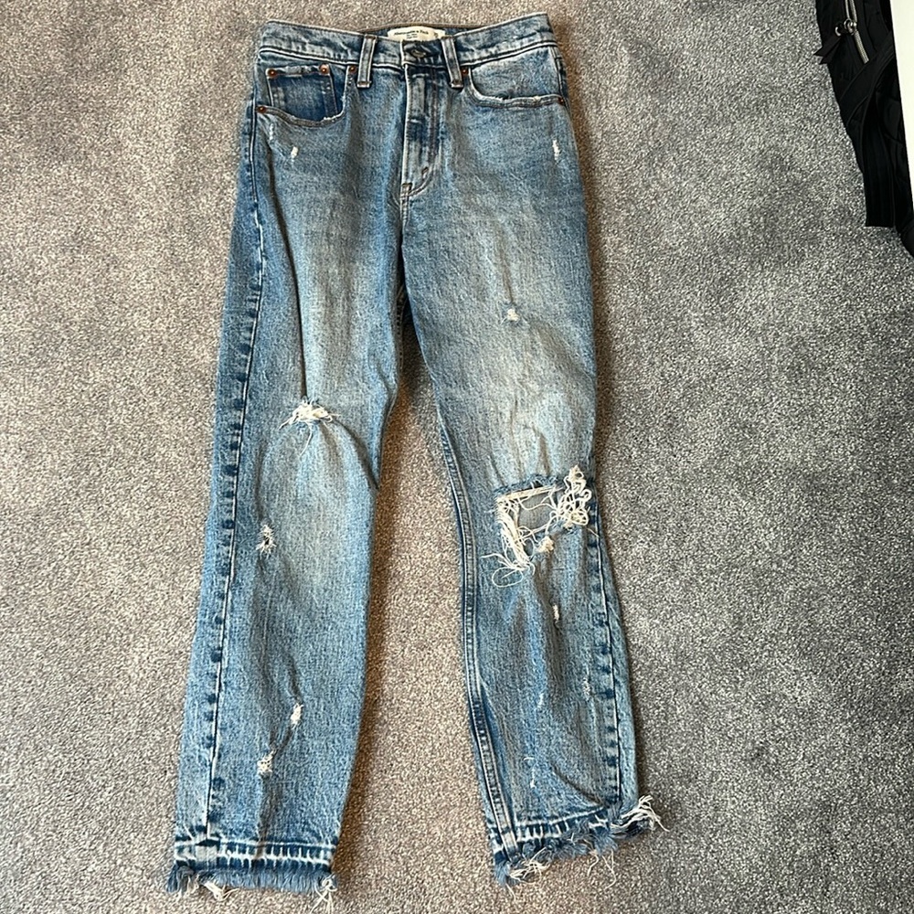 Blue Mom high rise jeans